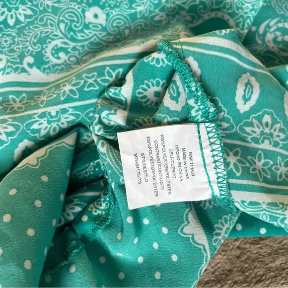 Twine & String Tank Top Green Women’s Size Medium - Picture 4 of 6